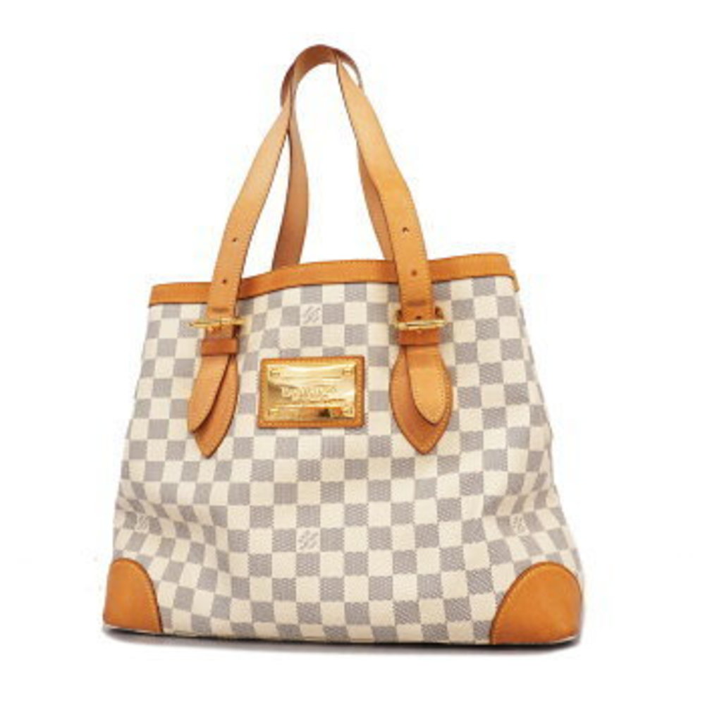 Louis Vuitton Damier Azur Hampstead MM Tote Bag